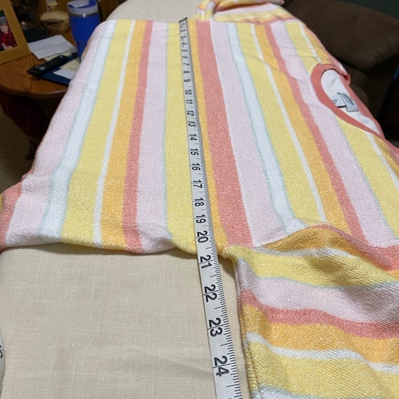 Haute Hippie Kids Terry Cloth Pajama Lounge Set, Pastel Stripes, Size Large. - Picture 10 of 13